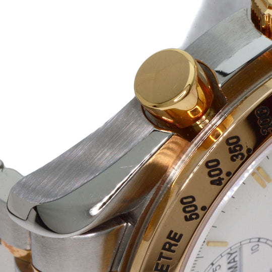 OMEGA Watches Mechanical Automatic 3336.20 Stainless Steel gold Speedmaster Triple Calendar Moonphase white dial