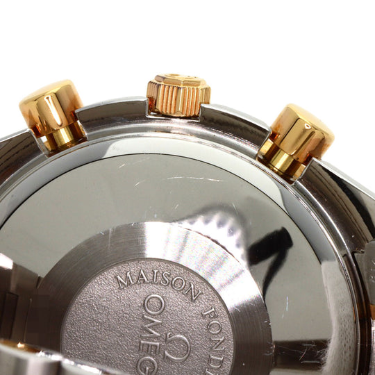 OMEGA Watches Mechanical Automatic 3336.20 Stainless Steel gold Speedmaster Triple Calendar Moonphase white dial