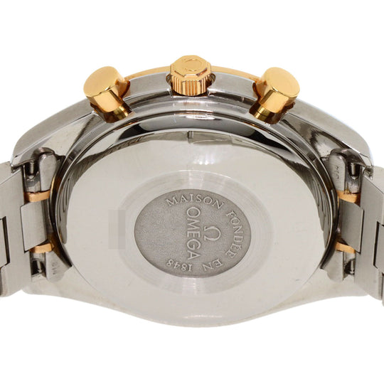 OMEGA Watches Mechanical Automatic 3336.20 Stainless Steel gold Speedmaster Triple Calendar Moonphase white dial