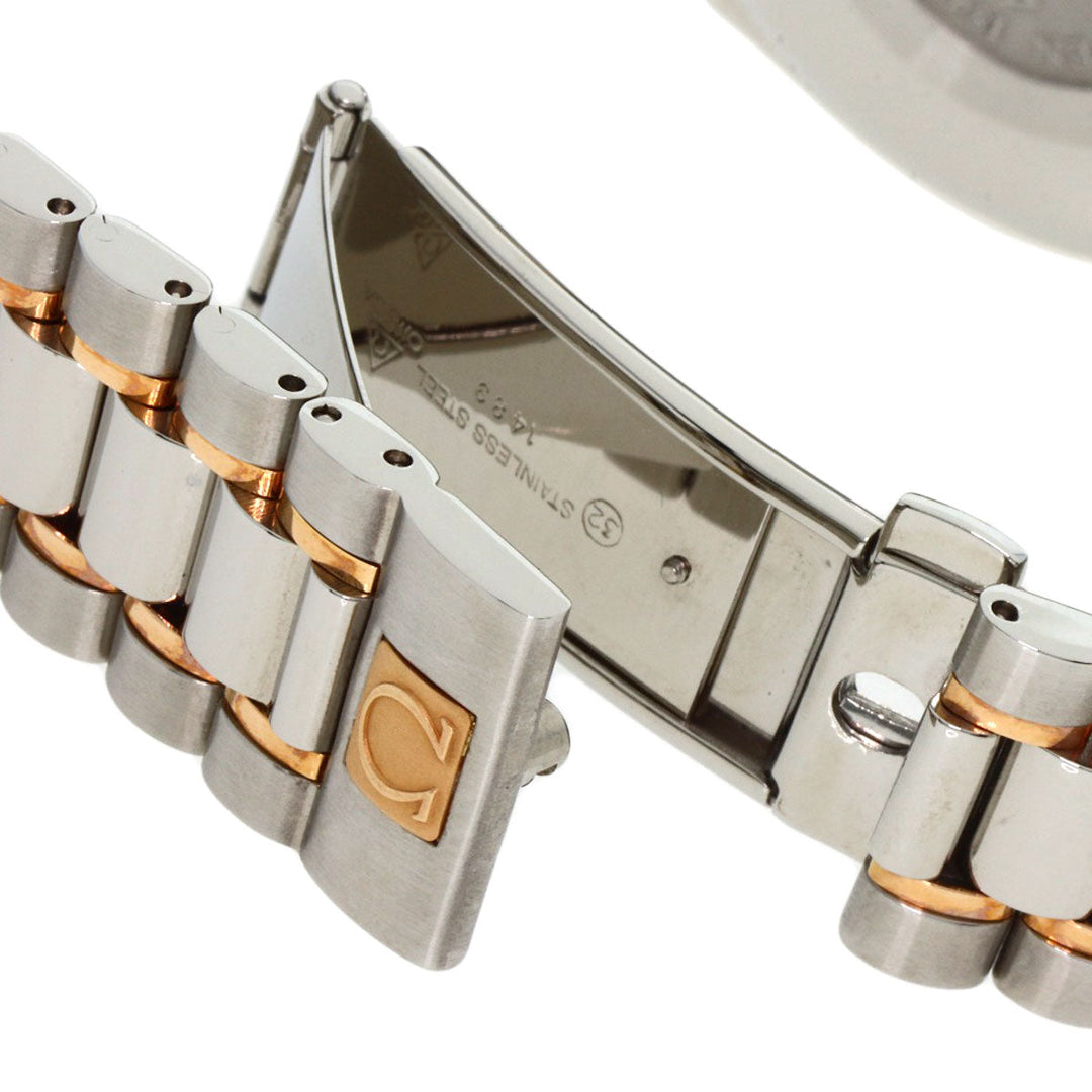 OMEGA Watches Mechanical Automatic 3336.20 Stainless Steel gold Speedmaster Triple Calendar Moonphase white dial