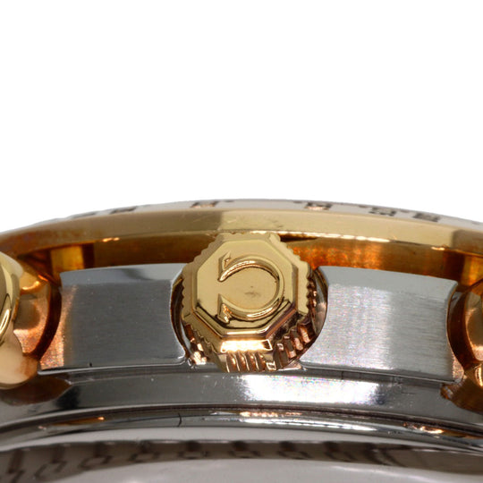 OMEGA Watches Mechanical Automatic 3336.20 Stainless Steel gold Speedmaster Triple Calendar Moonphase white dial