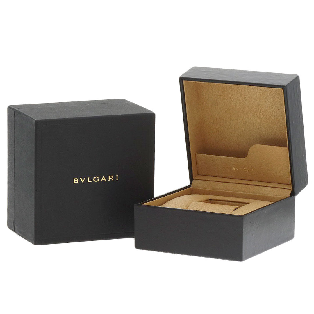 BVLGARI Watches Mechanical Automatic SD38SGMT Stainless Steel, Rubber Silver Diagono Scuba GMT black dial mens Used Authentic