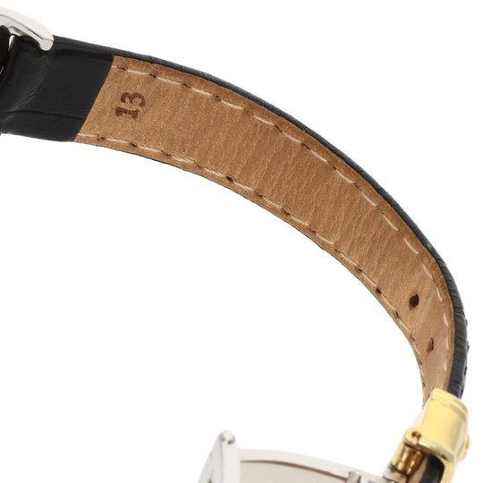 FENDI Watches Quartz 2000L Stainless Steel, Leather, Gold Plated gold Round face white dial Women Used Authentic