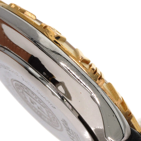 FENDI Watches Quartz 2000L Stainless Steel, Leather, Gold Plated gold Round face white dial Women Used Authentic
