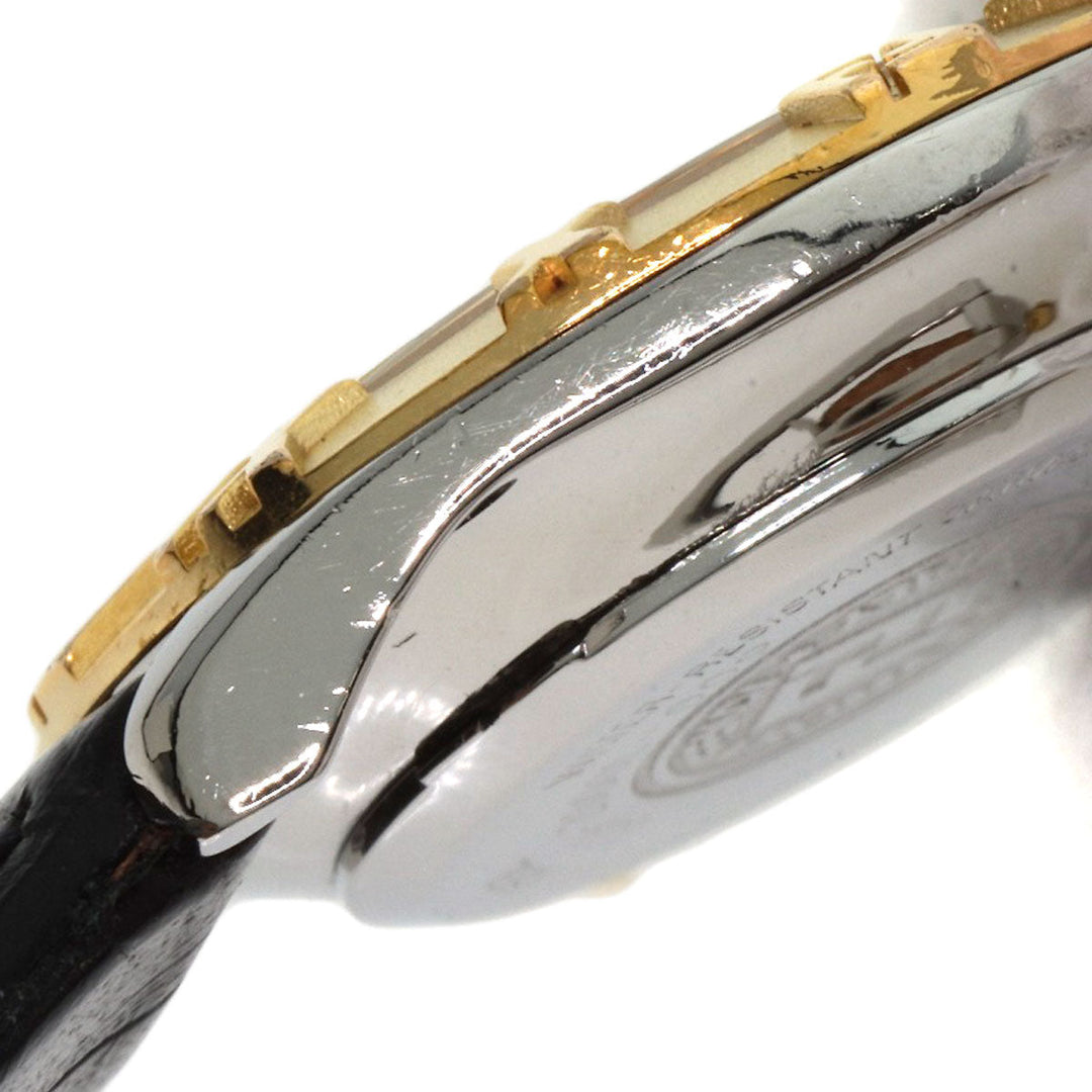 FENDI Watches Quartz 2000L Stainless Steel, Leather, Gold Plated gold Round face white dial Women Used Authentic