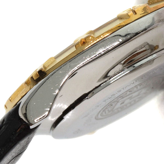 FENDI Watches Quartz 2000L Stainless Steel, Leather, Gold Plated gold Round face white dial Women Used Authentic