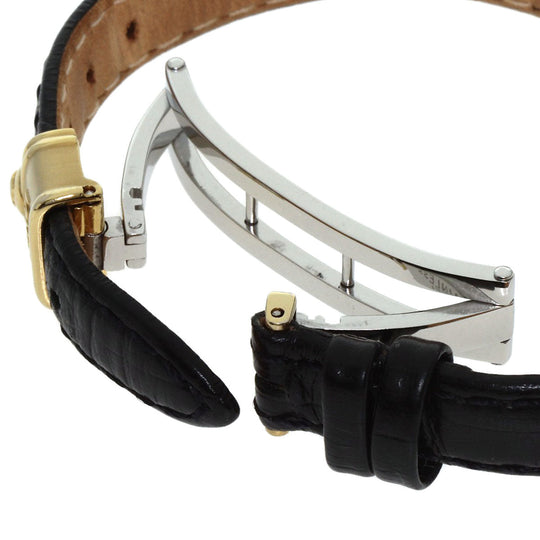 FENDI Watches Quartz 2000L Stainless Steel, Leather, Gold Plated gold Round face white dial Women Used Authentic