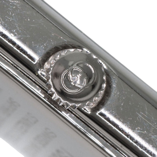 GUCCI Watches Quartz 1900L Stainless Steel , Stainless Steel Silver Square face black dial Women Used Authentic