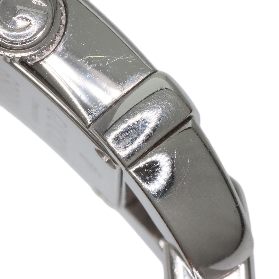 GUCCI Watches Quartz 6800L Stainless Steel, Bamboo Silver Bamboo black dial Women Used Authentic