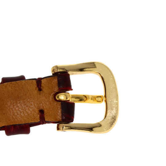 Chopard Watches Quartz S20/5558 K18YG, leather gold Happy diamond white dial Women Used Authentic