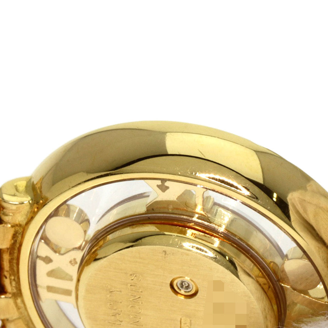 Chopard Watches Quartz 20/5664 K18YG, K18YG, Diamond gold Happy diamond gold dial Women Used Authentic