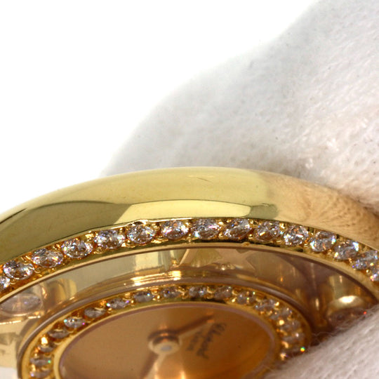 Chopard Watches Quartz 20/5664 K18YG, K18YG, Diamond gold Happy diamond gold dial Women Used Authentic