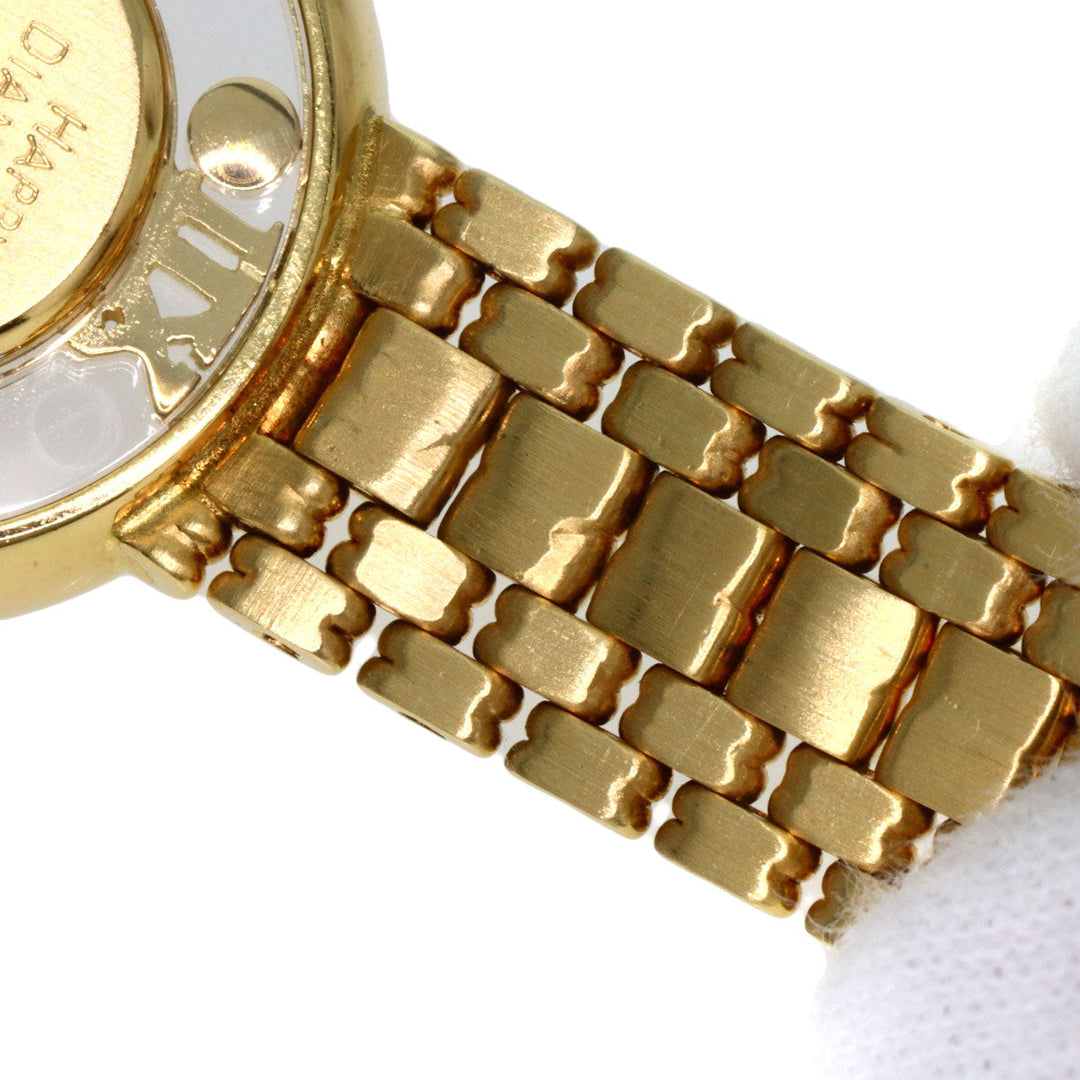 Chopard Watches Quartz 20/5664 K18YG, K18YG, Diamond gold Happy diamond gold dial Women Used Authentic