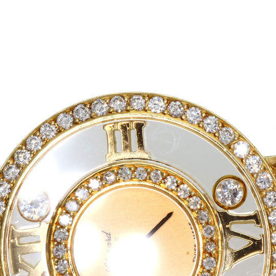 Chopard Watches Quartz 20/5664 K18YG, K18YG, Diamond gold Happy diamond gold dial Women Used Authentic