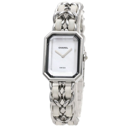 CHANEL Watches Quartz H1639 Stainless Steel, SSxLeather Silver Premiere White shell dial Women Used Authentic