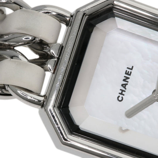 CHANEL Watches Quartz H1639 Stainless Steel, SSxLeather Silver Premiere White shell dial Women Used Authentic