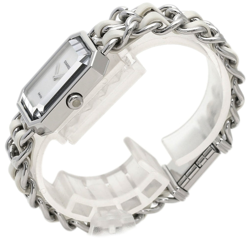 CHANEL Watches Quartz H1639 Stainless Steel, SSxLeather Silver Premiere White shell dial Women Used Authentic