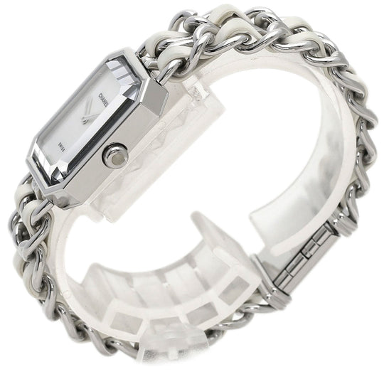 CHANEL Watches Quartz H1639 Stainless Steel, SSxLeather Silver Premiere White shell dial Women Used Authentic