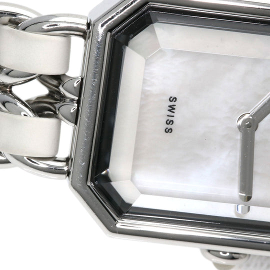 CHANEL Watches Quartz H1639 Stainless Steel, SSxLeather Silver Premiere White shell dial Women Used Authentic