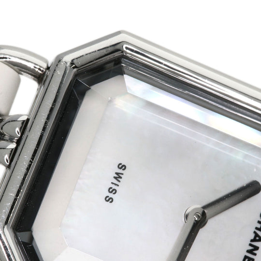 CHANEL Watches Quartz H1639 Stainless Steel, SSxLeather Silver Premiere White shell dial Women Used Authentic