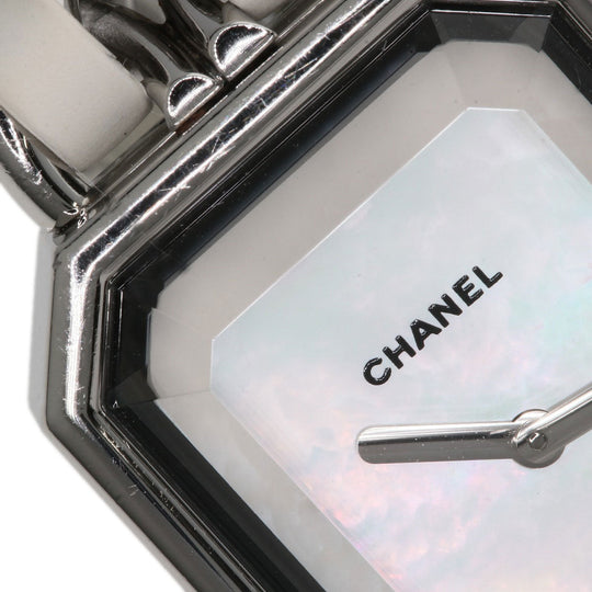 CHANEL Watches Quartz H1639 Stainless Steel, SSxLeather Silver Premiere White shell dial Women Used Authentic
