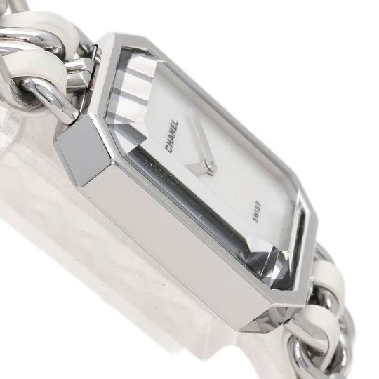 CHANEL Watches Quartz H1639 Stainless Steel, SSxLeather Silver Premiere White shell dial Women Used Authentic