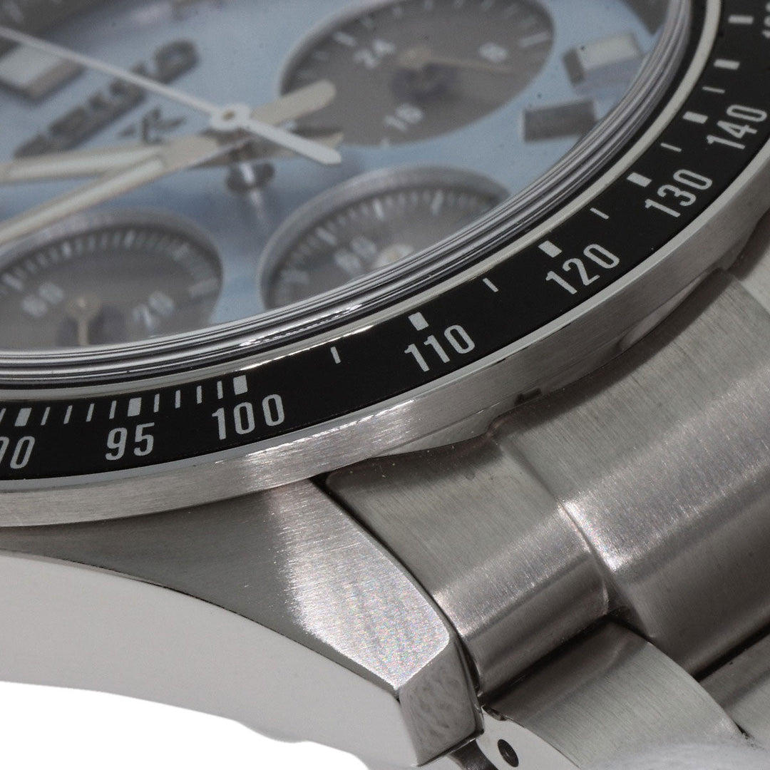 SEIKO Watches Solar Powered SBDL109 Stainless Steel , Stainless Steel Silver Prospex Speed Timer blue dial mens Used Authentic