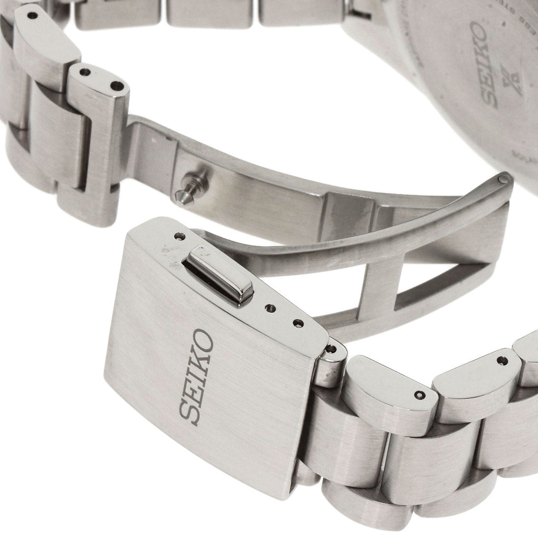 SEIKO Watches Solar Powered SBDL109 Stainless Steel , Stainless Steel Silver Prospex Speed Timer blue dial mens Used Authentic