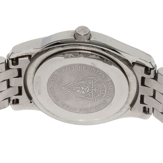 GUCCI Watches Quartz 5500L Stainless Steel , Stainless Steel Silver 11P Diamond black dial Women Used Authentic