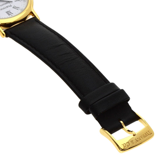 TIFFANY&Co. Watches Quartz Gold Plated gold portfolio white dial