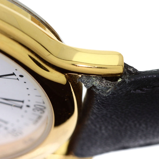 TIFFANY&Co. Watches Quartz Gold Plated gold portfolio white dial