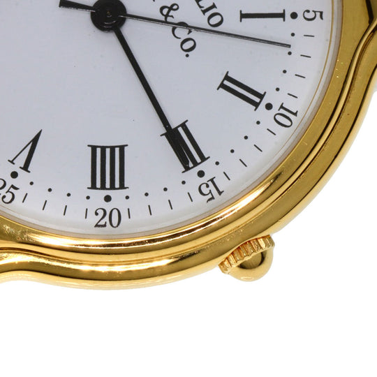 TIFFANY&Co. Watches Quartz Gold Plated gold portfolio white dial