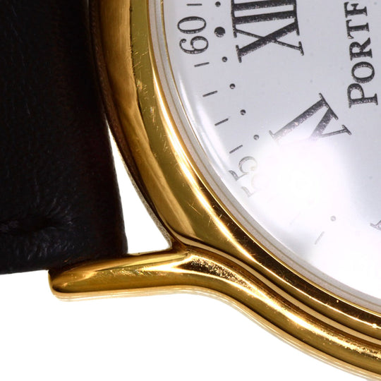 TIFFANY&Co. Watches Quartz Gold Plated gold portfolio white dial