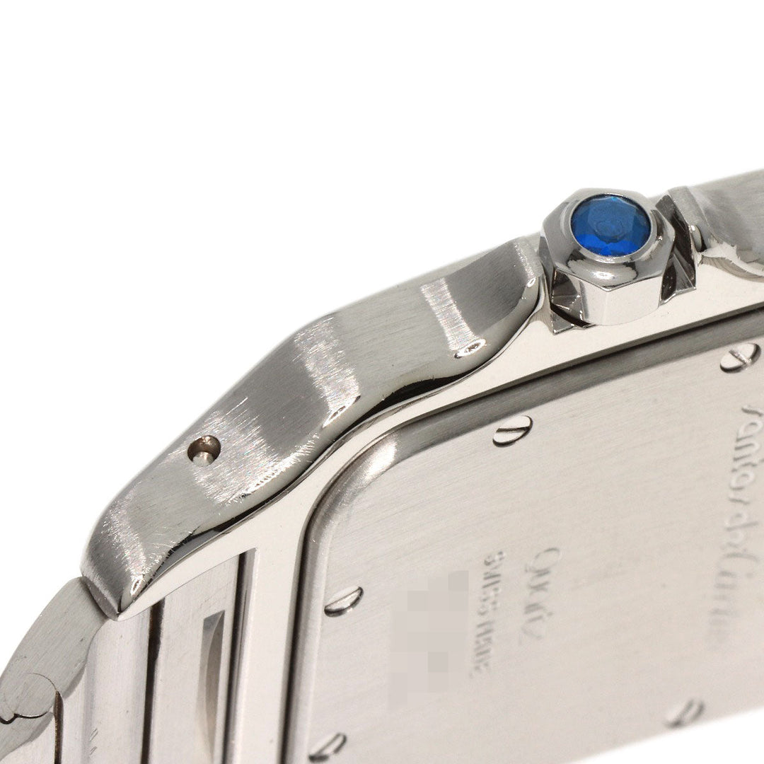 CARTIER Watches Quartz W20018D6 Stainless Steel , Stainless Steel Silver Santos Galve LM old belt Ivory dial mens Used Authentic