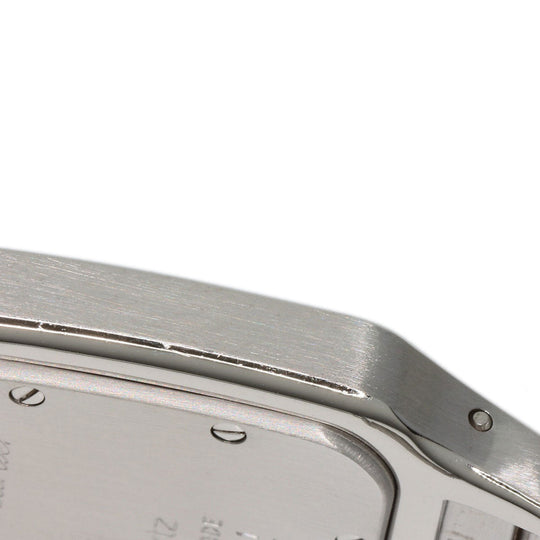 CARTIER Watches Quartz W20018D6 Stainless Steel , Stainless Steel Silver Santos Galve LM old belt Ivory dial mens Used Authentic