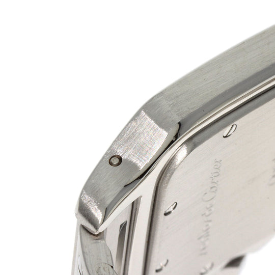 CARTIER Watches Quartz W20018D6 Stainless Steel , Stainless Steel Silver Santos Galve LM old belt Ivory dial mens Used Authentic