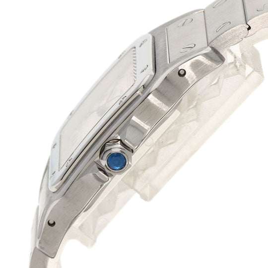 CARTIER Watches Quartz W20018D6 Stainless Steel , Stainless Steel Silver Santos Galve LM old belt Ivory dial mens Used Authentic