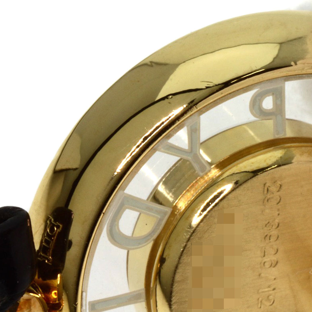 Chopard Watches Quartz 20/3926/12 K18YG, leather gold Happy diamond gold dial Women Used Authentic