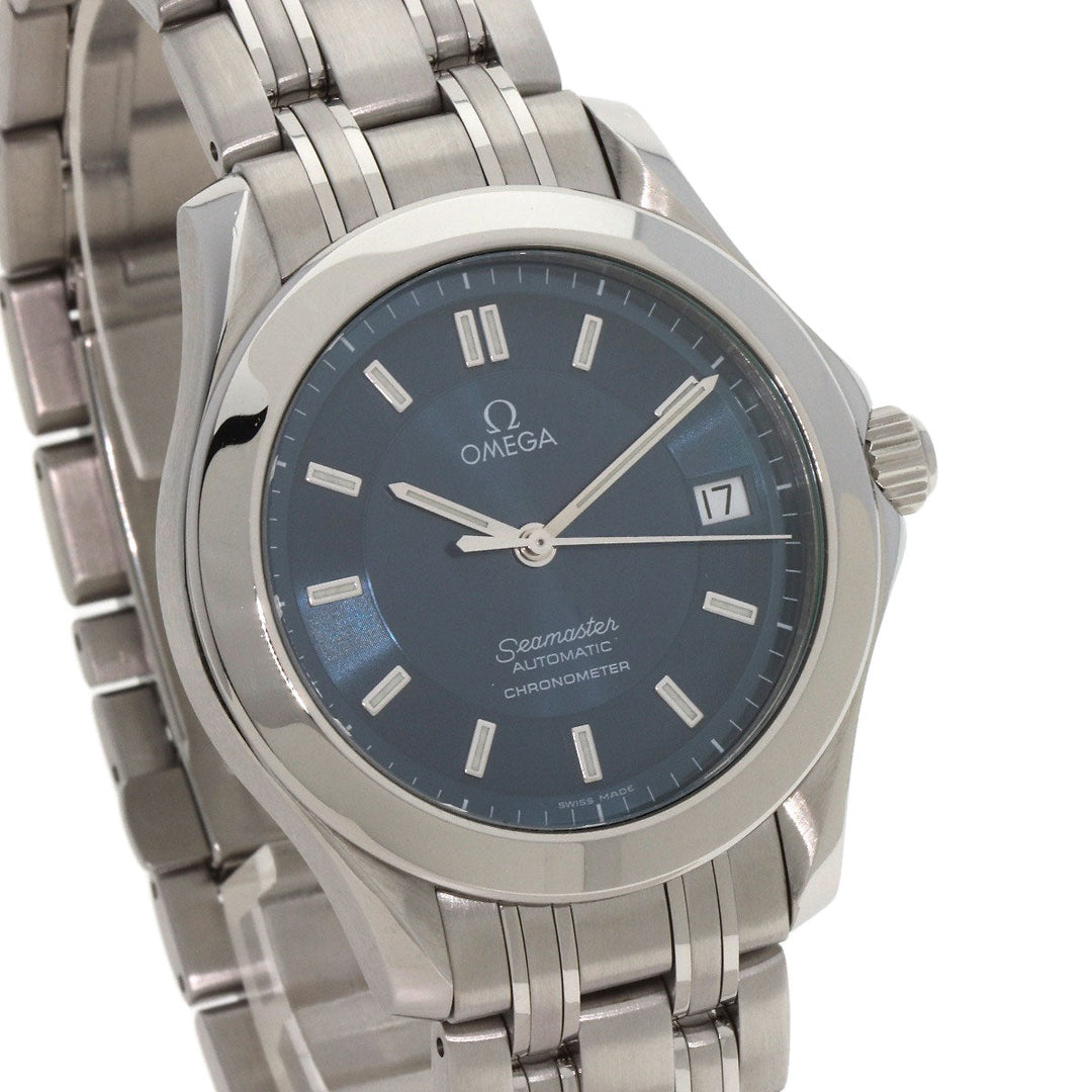 OMEGA Watches Mechanical Automatic 2501.82 Stainless Steel , Stainless Steel Silver Seamaster120m blue dial mens Used Authentic
