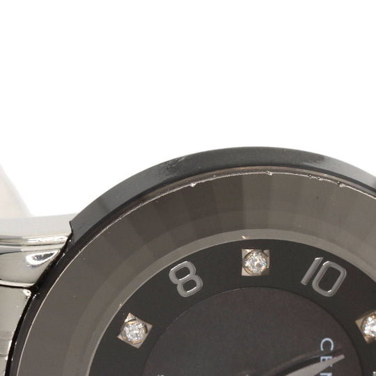 CENTURY Watches Quartz 648.7.S.N5B.12.SF Stainless Steel , Stainless Steel Silver Elegance Black shell dial Women Used Authentic