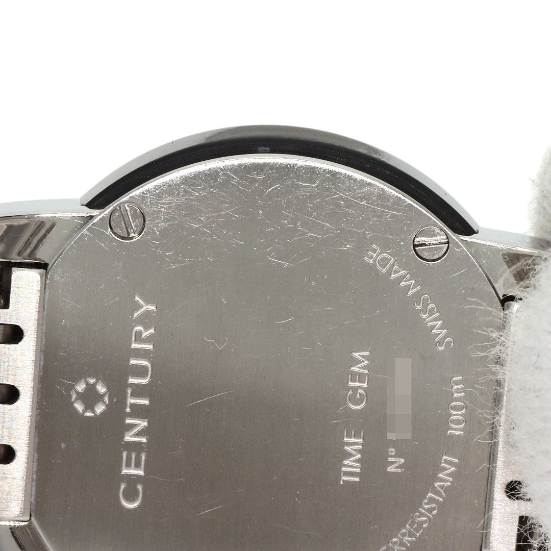 CENTURY Watches Quartz 648.7.S.N5B.12.SF Stainless Steel , Stainless Steel Silver Elegance Black shell dial Women Used Authentic