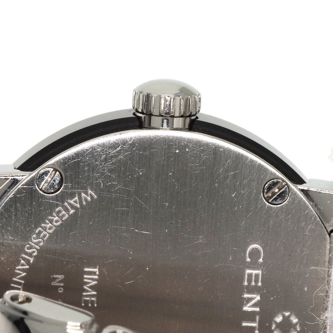 CENTURY Watches Quartz 648.7.S.N5B.12.SF Stainless Steel , Stainless Steel Silver Elegance Black shell dial Women Used Authentic