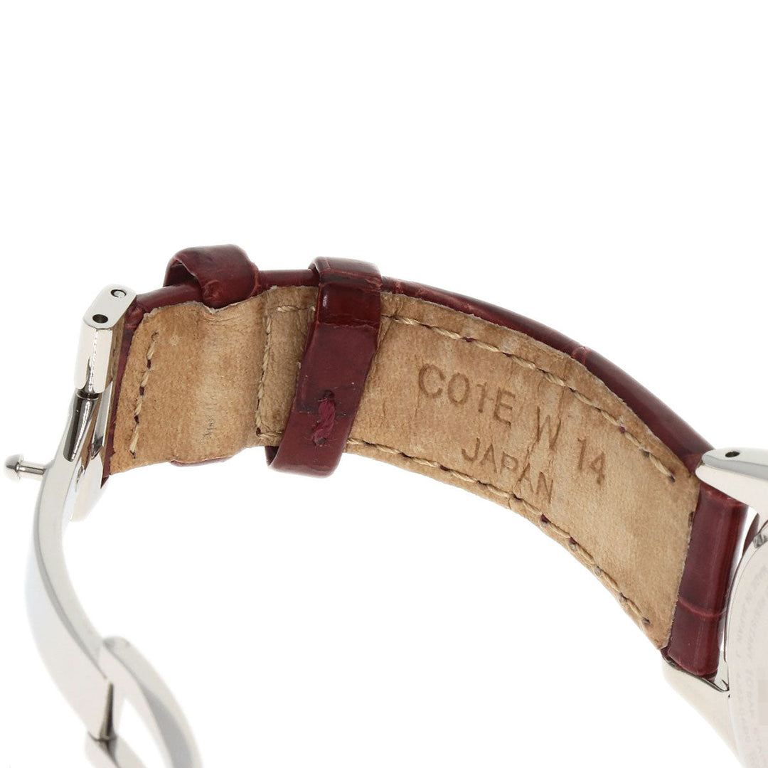 SEIKO Watches Quartz STGF295 4J52-0AB0 Stainless Steel, Leather Silver Grand Seiko Diamond Pink shell dial Women Used Authentic