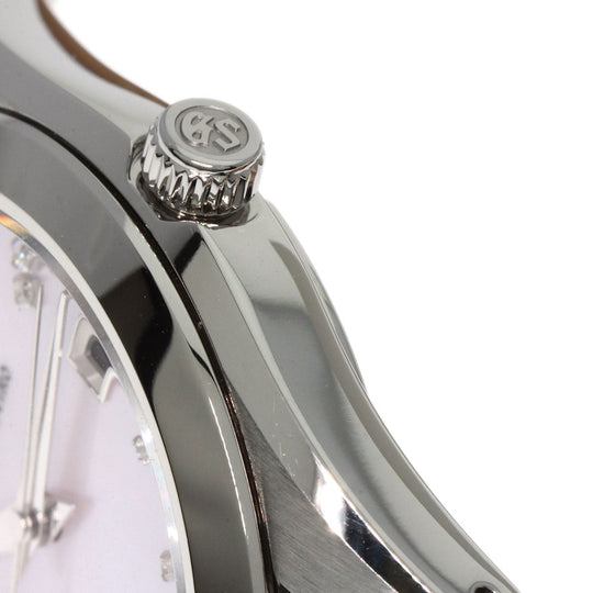 SEIKO Watches Quartz STGF295 4J52-0AB0 Stainless Steel, Leather Silver Grand Seiko Diamond Pink shell dial Women Used Authentic