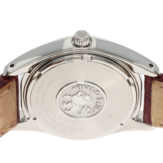 SEIKO Watches Quartz STGF295 4J52-0AB0 Stainless Steel, Leather Silver Grand Seiko Diamond Pink shell dial Women Used Authentic