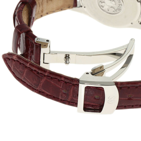 SEIKO Watches Quartz STGF295 4J52-0AB0 Stainless Steel, Leather Silver Grand Seiko Diamond Pink shell dial Women Used Authentic