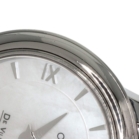 OMEGA Watches Quartz 424.10.24.60.05.001 Stainless Steel , Stainless Steel Silver De Ville Prestige White shell dial Women Used Authentic