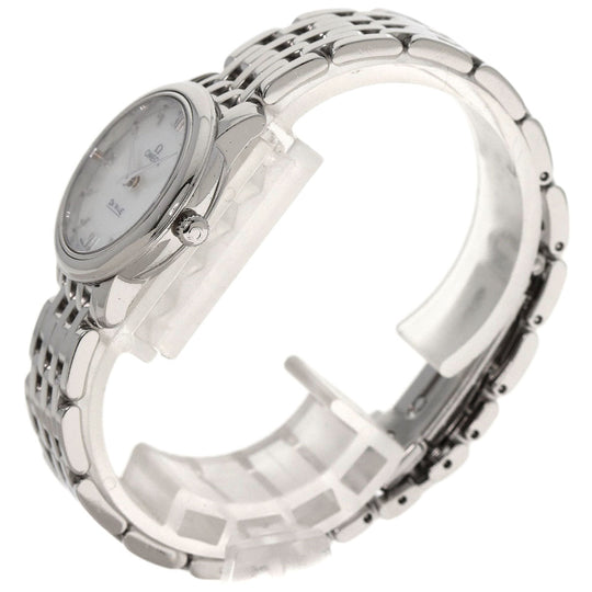 OMEGA Watches Quartz 424.10.24.60.05.001 Stainless Steel , Stainless Steel Silver De Ville Prestige White shell dial Women Used Authentic