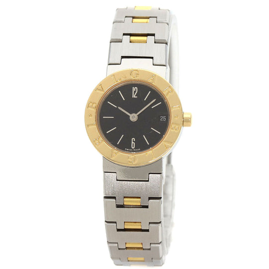 BVLGARI Watches Quartz BB23SGD Stainless Steel , Stainless Steel , K18YG Silver Bulgari Bulgari black dial Women Used Authentic