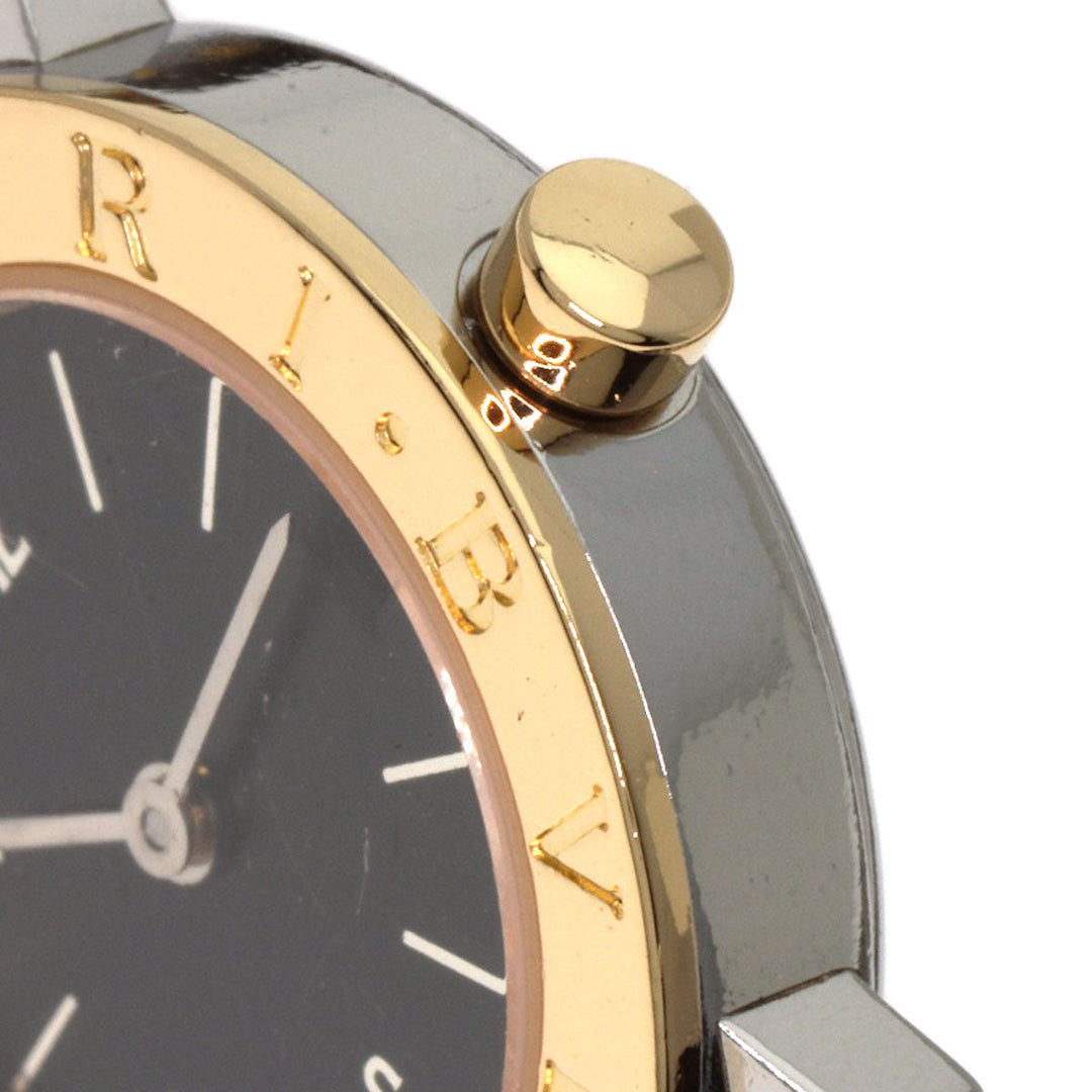 BVLGARI Watches Quartz BB23SGD Stainless Steel , Stainless Steel , K18YG Silver Bulgari Bulgari black dial Women Used Authentic